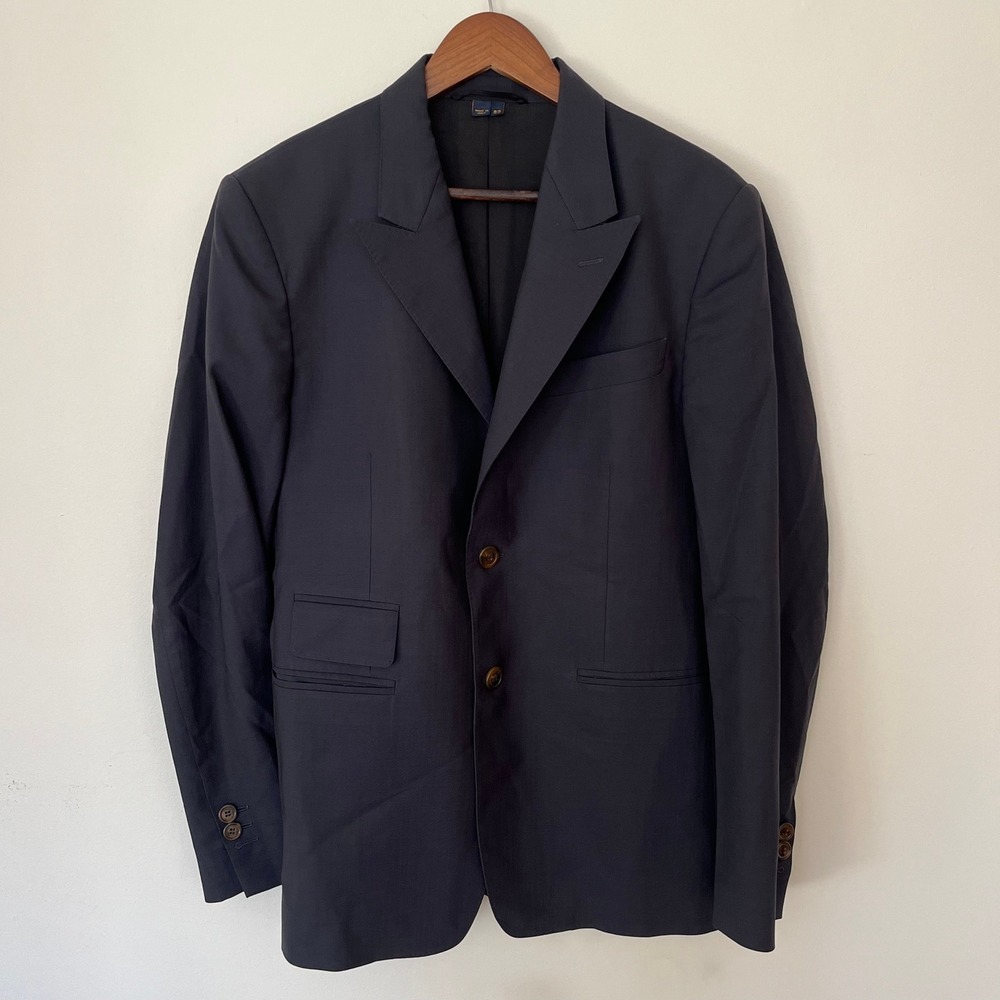 Vivienne Westwood Man Navy Blue 2-Button Blazer Jacket Made in Italy IT 52 US 42 - Picture 3 of 16